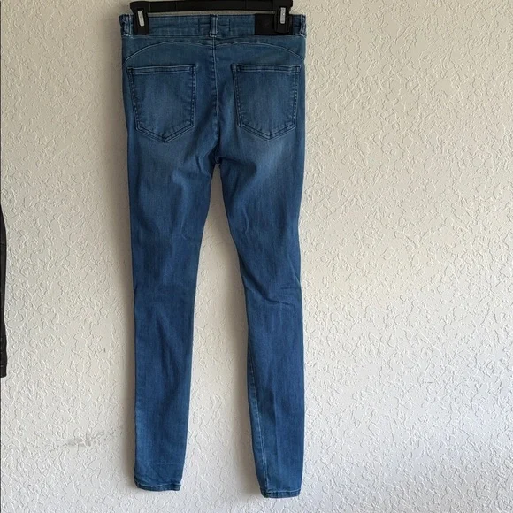 FITJEANS Blue Distressed Jeans Size M - Picture 8 of 9